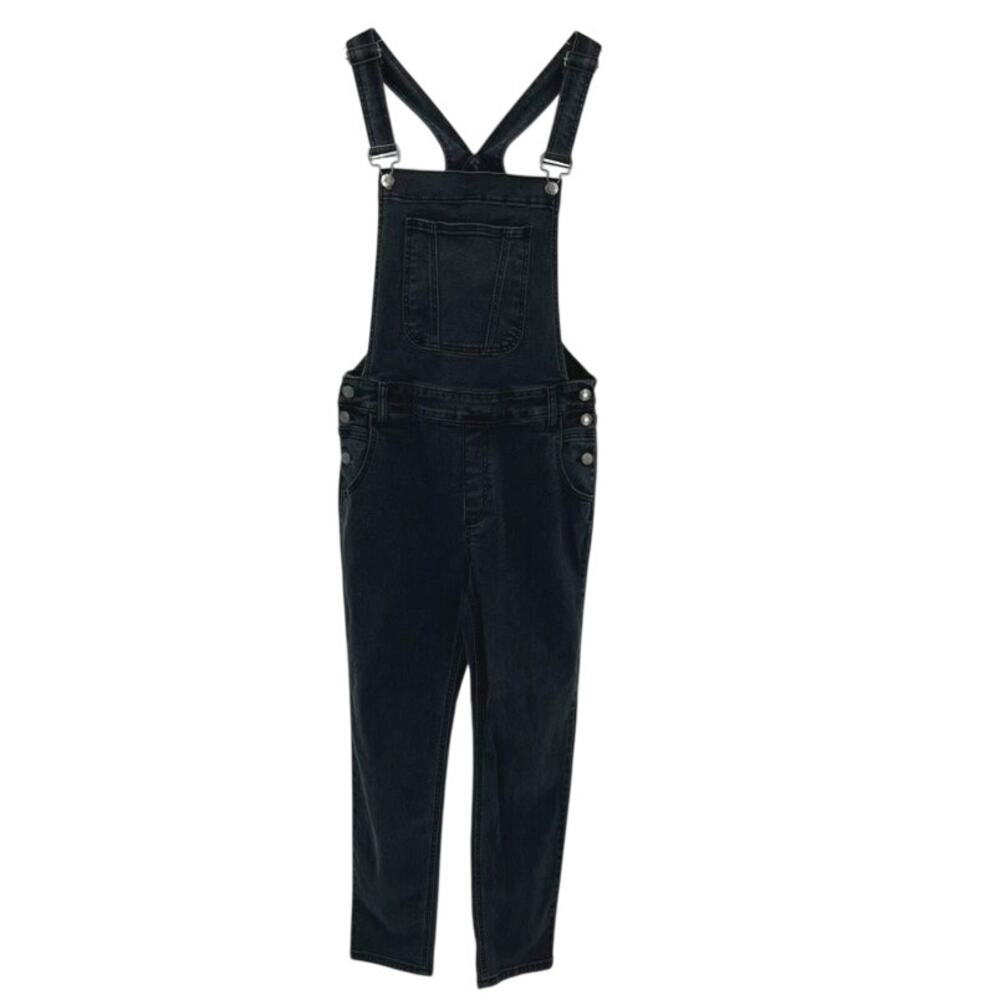 Carly Jeans Overalls Denim Black Medium Leni